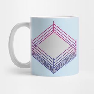 "Wrestling is for Everyone" Bisexual Pride Flag Mug